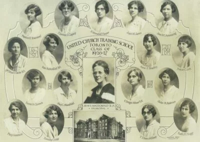 1926 -27 United Church Training School class, including Florence Capsey Karpoff, grandmother of Diaconal Minister, Kimiko Karpoff. Photo courtesy of Kimiko.